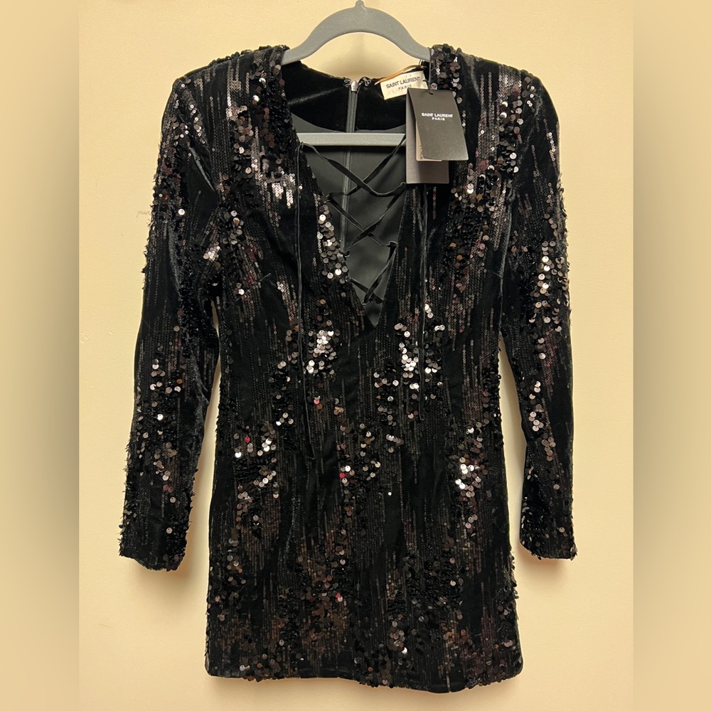 Saint Laurent Sequin Dress
